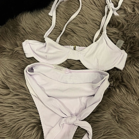 437 Daydream Lavender Purple 3pc bikini set - Picture 4 of 10